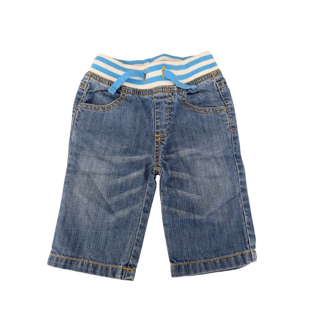 Mini Boden Lined Pull-On Jeans, 3-6 Months